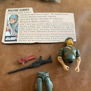 Machine Gunner Rock n’ Roll Broken GI Joe Action Figure
